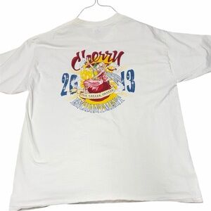 2013 Cherry Festival Dalles Oregon Cherry Enchantment Classic White T-Shirt L